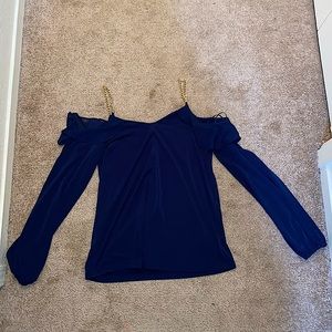 Micheal Kors Navy Blouse Size Small